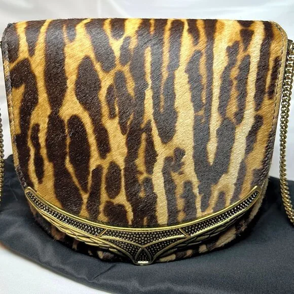 Roberto Cavalli European Collection Calf Hair Shoulder Bag With Deco Hardware - Picture 4 of 13